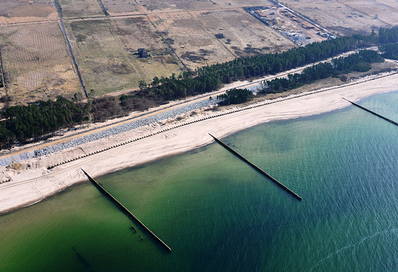 Budowa Ostróg Falochronowych W Darłowie